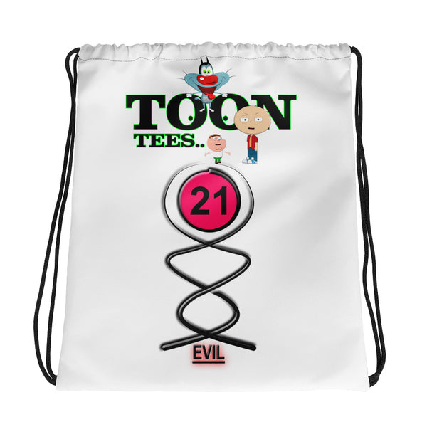 ToonTees 21 Evil   drawstring Bag ..