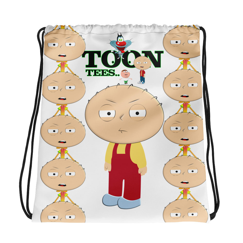 ToonTees  Stewy  pattern   Drawstring  Bag