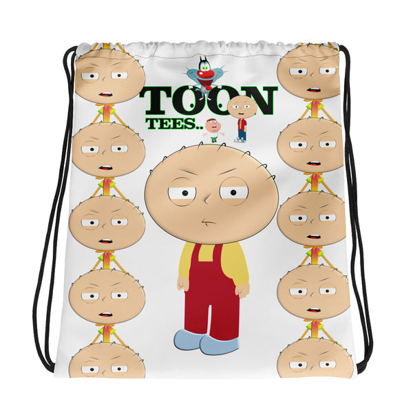 ToonTees  Stewy  pattern   Drawstring  Bag