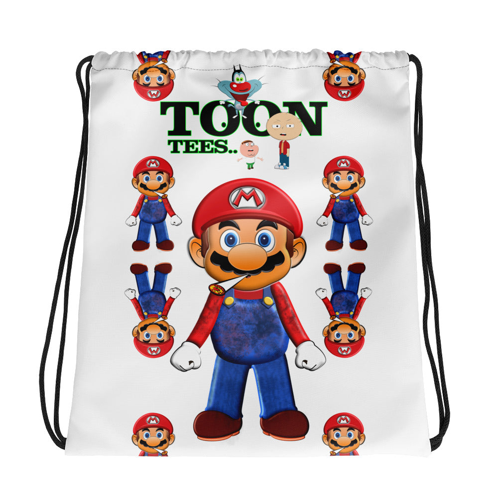 ToonTees Mario Drawstring  Bag