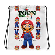 ToonTees Mario Drawstring  Bag