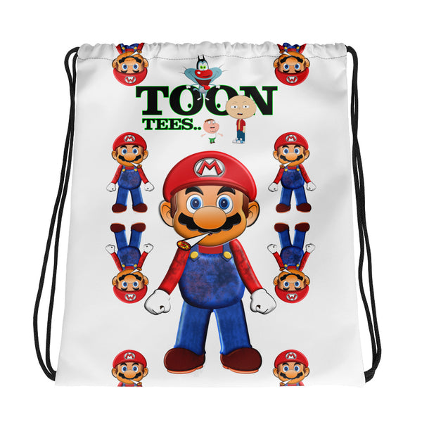 ToonTees Mario Drawstring  Bag
