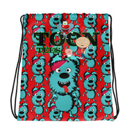 ToonTees  Blue  Furry Drawstring  Bag