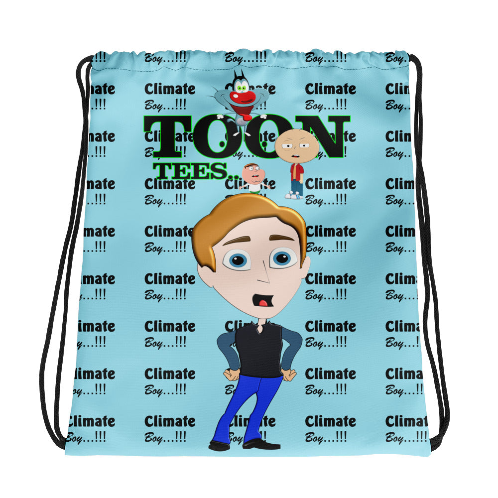 ToonTees  Climate  Boy  Drawstring  Bag