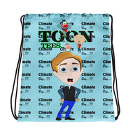 ToonTees  Climate  Boy  Drawstring  Bag