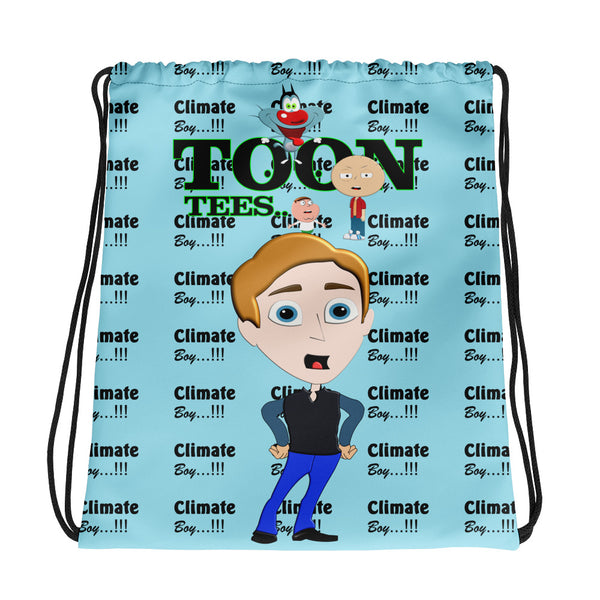 ToonTees  Climate  Boy  Drawstring  Bag