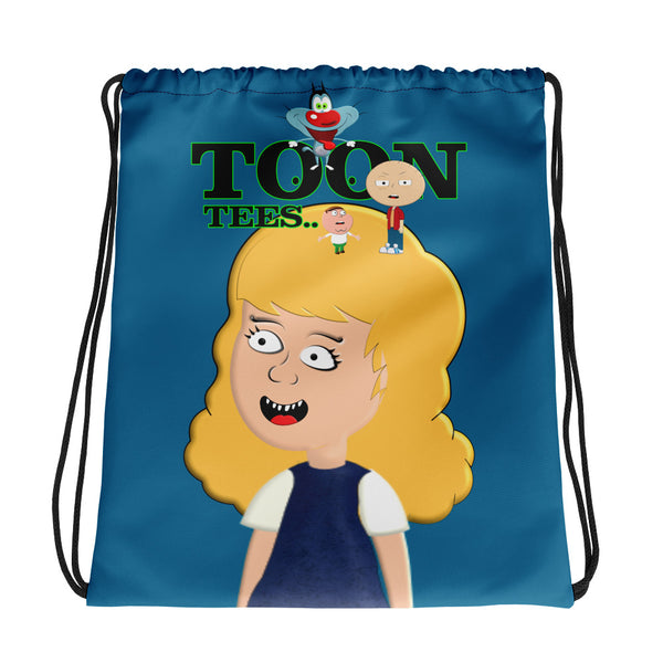 ToonTees  Bridget   Drawstring  Bag