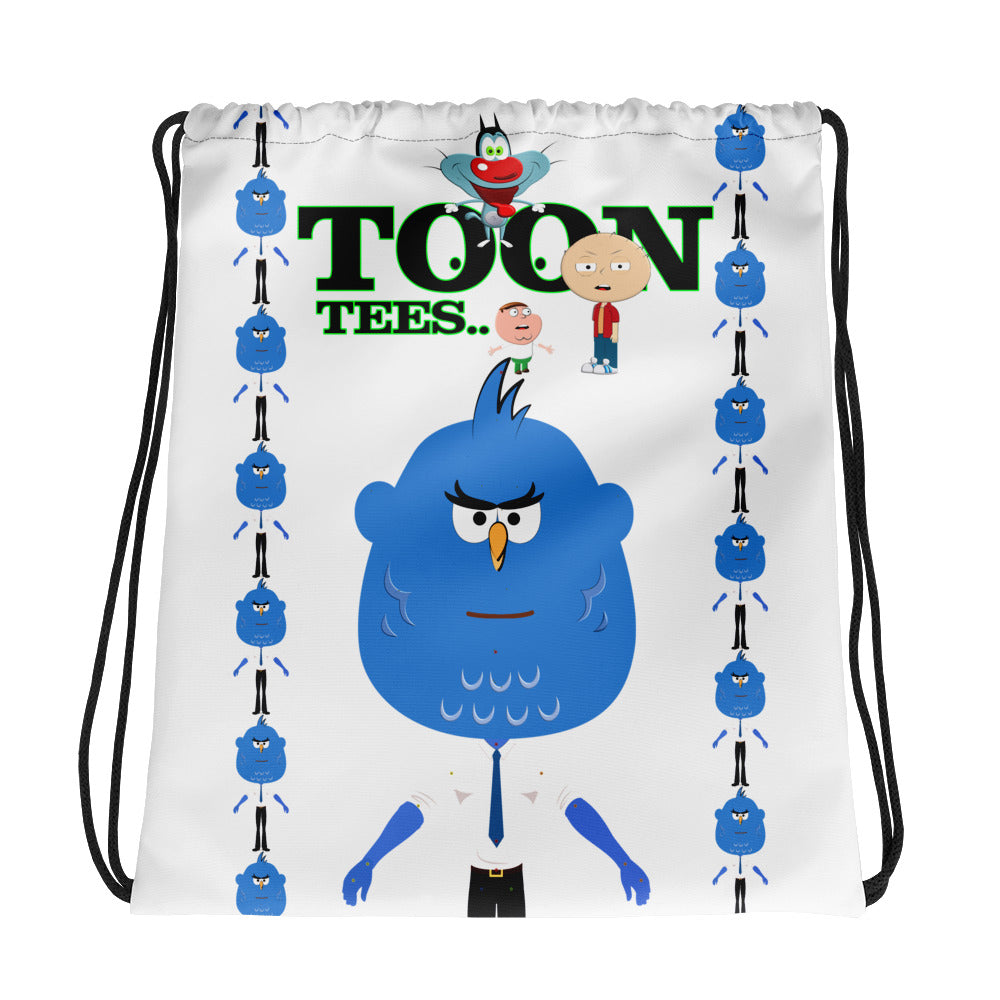 ToonTees  Blue Meanie Drawstring  Bag