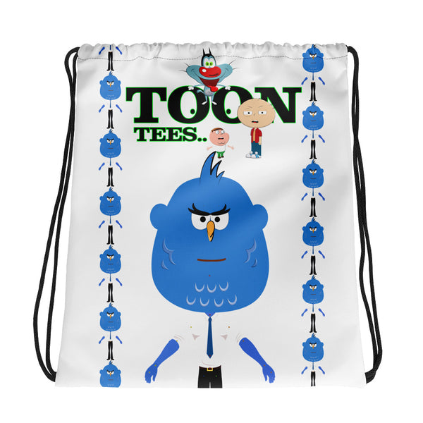 ToonTees  Blue Meanie Drawstring  Bag