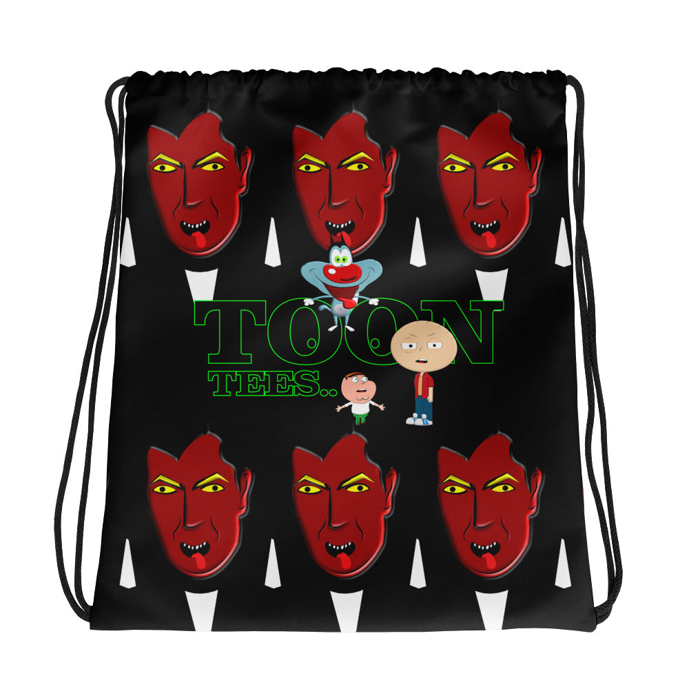 ToonTees  Raven    Drawstring  Bag