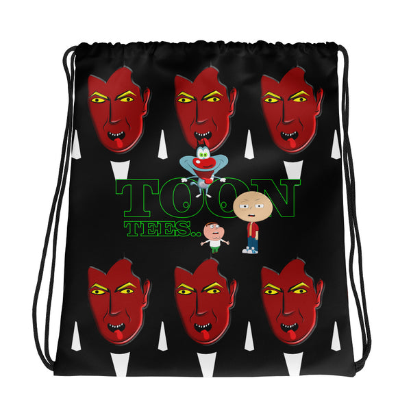 ToonTees  Raven    Drawstring  Bag