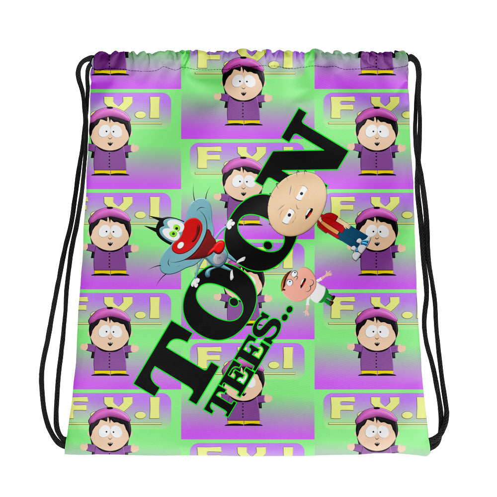 ToonTees  Wendy's   F.Y.I   Drawstring  Bag
