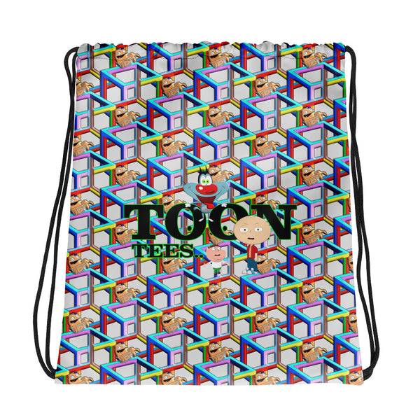 ToonTees  Cubed    Drawstring  Bag