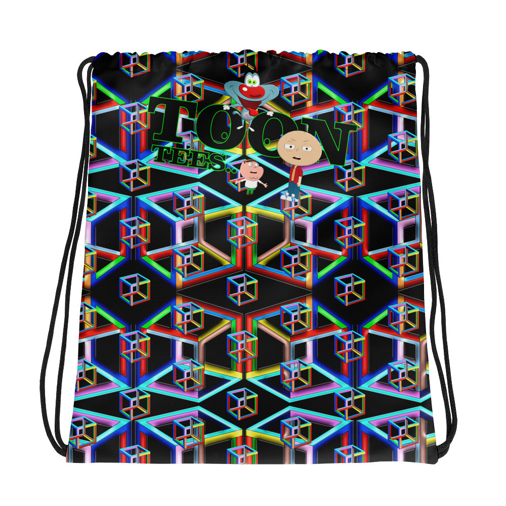 ToonTees  Escher's  Multiverse   Drawstring  Bag