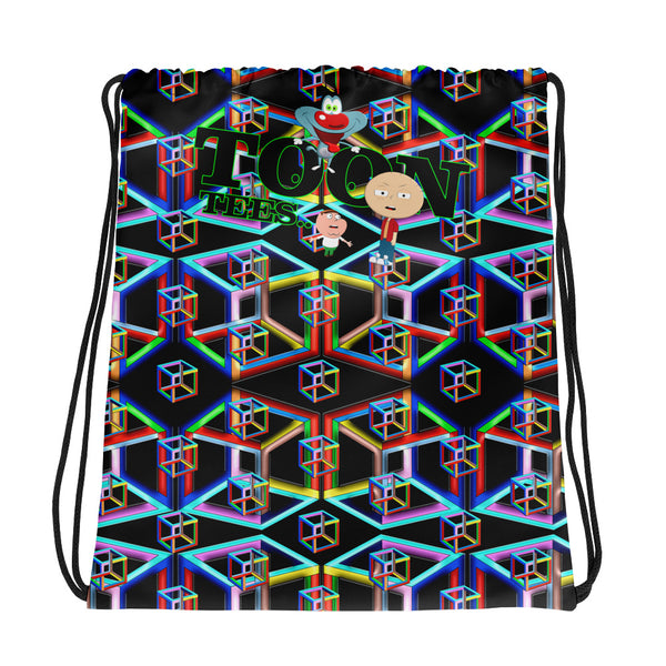 ToonTees  Escher's  Multiverse   Drawstring  Bag