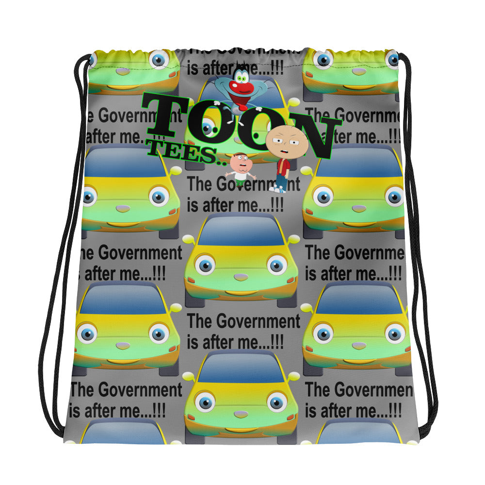 ToonTees   Car Trouble  Drawstring  Bag